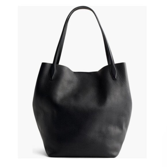 NWT Madewell Oversized Shopper Tote in Soft Grain Leather - Picture 7 of 9